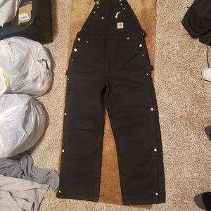 Men's black overalls